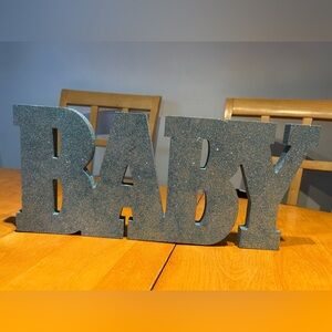 💙🤍Glittery Blue BABY Sign 🩵✨